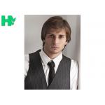 Hot Wire Fiber Synthetic Men Short Hair Wig With Side Bang For Young Men for sale
