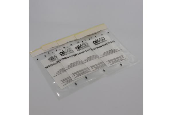7 Slot Biohazard Specimen Transport Bags Lab Self Adhesive Closure With Pouch