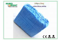 China Non Stimulating 10g/m2 PP Non Woven Head Cover With Double Elastic supplier