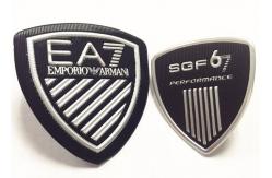 China Logo Printable Fabric Iron On Patches , Heat Transfer TPU Custom Shoulder Patches supplier