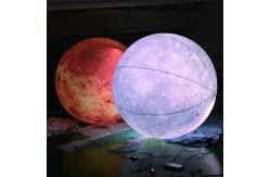 China Giant inflatable balloon flag balloon flying helium inflatable flag balloon with Led Light supplier