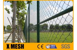 China PVC Coated Galvanized Chain Link Fence 25mm Mesh 8ft Metal Chain Link Fencing supplier