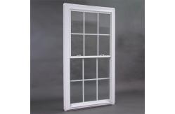 China Customization PVC UPVC Window Grill Design Single Hung Window For Residential supplier