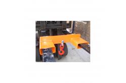 China Orange 1 Ton Forklift Lifting Hook 1000KGS Forklift Hook Attachment supplier