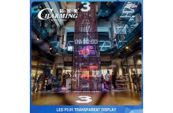 China P3.91 Transparent LED Video Wall Dustproof Front IP65/Back IP42 supplier