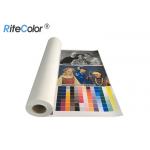 30 Meters Length Inkjet Cotton Canvas 360gsm Matte Finish Pigment Dye Ink Printing