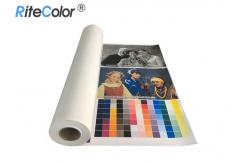 China 30 Meters Length Inkjet Cotton Canvas 360gsm Matte Finish Pigment Dye Ink Printing supplier