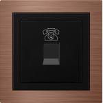 UK Standard Telephone Socket Rj11  Aluminum Frame For Home / Villa for sale