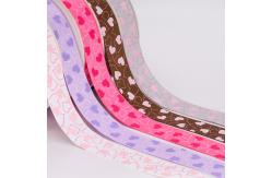 China Fancy 1 Inch Grosgrain Ribbon , Smooth Touch Feeling Custom Logo Ribbon supplier
