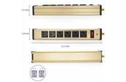 China Multi Outlet Desktop Power Strip With USB , Slim Power Bar With USB Charger supplier