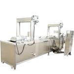 Nonstick LNG Conveyor Belt Cassava 110v Industrial Frying Machine for sale