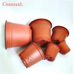 75pcs Flexible Sturdy Plastic Flower Pots HDPE Waterproof 6 Inch Plastic Pots for sale