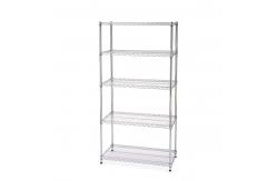 China Zinc Coated Industrial Wire Shelving With 5 Casters For Cleanroom Equipment supplier
