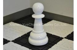 China Modern Style Oversize Fiberglass Unique Chess Sets High Polish Pawn Piece supplier