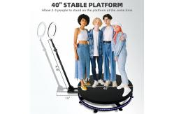 China Adjustable 360 Photo Booth , Rotating Automatic 360 Video Photo Booth supplier