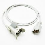 Medical Spo2 Sensor , Pediatric Clip Pulse Oximeter Oxygen Probe 1.1M Long for sale