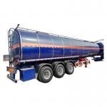 Stainless Steel Fuel Oil Tank Semi Tanker Trailer 3 Axles 24V Electrical System for sale