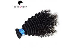 China Smooth Deep Wave Malaysian Virgin Hair , Natural Black Human Hair Weave supplier