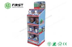 China Supermarket Cardboard Pop Displays Foldable Cmyk Printing supplier