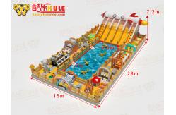 China Pvc Challenge Obstacles Inflatable Water Castles Around The Pool supplier