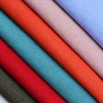Solid Color 167gsm-185gsm Ramie Linen Fabric Plain Woven Material for sale