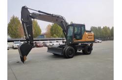 China YUCHAI/YC4D125 Engine Wheeled Mini Digger With 4750MM Max. Digging Depth supplier