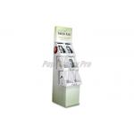 Eco Friendly POP Cardboard Product Display Stands 6 Pockets With False Base for sale