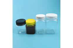China BPA Free Square Selling Plastic Honey Bottles 200ml 320ml 400ml supplier