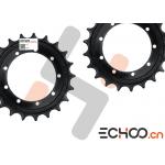 Kubota K030 Small Chain Sprocket / Black Idler Sprocket 40 Chain High Strength for sale