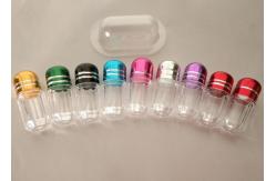 China 3g Mini Plastic Capsule Bottles ISO9001 Plastic Bottle With Metal Cap supplier