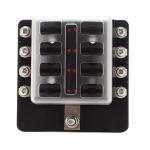 32V Blade Fuse Blocks 8 Way PBT Fuse Holder With Indicator Light