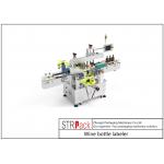 Two Sides Servo System Wine Bottle Labeler Opaque / Transparent Label
