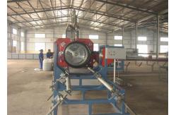 China HDPE LDPE Plastic Sprial Pipe Making Machine With PLC Control System supplier