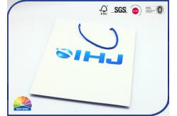 China Luxury Paper Gift Bag Matte Lamination Custom Logo With Nylon Handle supplier
