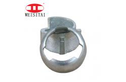 China Natural Finish Q345 Cuplock Scaffolding Parts Black Surface Bottom Cup supplier