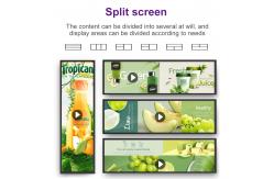 China 2K Stretched Bar LCD Shelf Display Android Promotion Ads Screen supplier