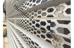 China Aluminum Perforated Screen Facade With Round / Slot Hole Or Hexagonal Hole supplier