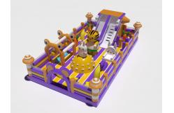 China Rabit Cat Bouncy Inflatable Castles With Swing Climbing Slides supplier