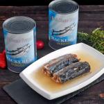 Metal Tin Can Packing For Good Taste Canned Seafood Empty Tin Fish Mackerel Canned In Brine for sale