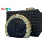 Inflatable Party Decorations Black Led Inflatable Camera Photo Booth For Commercial Exhibition for sale