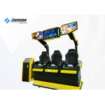 Three Person 9D Virtual Reality Cinema With Led Lights High ROI Cartoon Design for sale