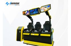 China Three Person 9D Virtual Reality Cinema With Led Lights High ROI Cartoon Design supplier