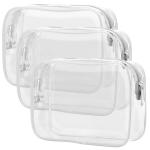 Approved Toiletry Bag Quart Size Bag, Travel Makeup Cosmetic Bag for sale