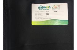 China Broken Twill Weave Interlining Material Fusible Adhensive Black supplier