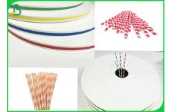 China 60gsm 120gsm Biodegradable Printed Straw Paper For Strip Straws supplier