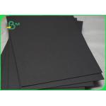 300 - 350 GSM One Side Coated Glossy Black Cardboard For Box Packing