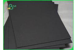 China 300 - 350 GSM One Side Coated Glossy Black Cardboard For Box Packing supplier