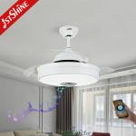 WiFi Control 6 Speeds 35W retractable fan light With Hidden Blade
