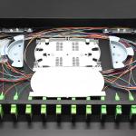 19 Rack Mounted Type Fiber Optic Patch Panel ODF 1U 2U 24 Port for sale