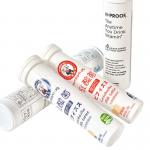 Matte Surface Handling Effervescent Tablet Tube for Custom White Soft Drink Bottle Logo for sale